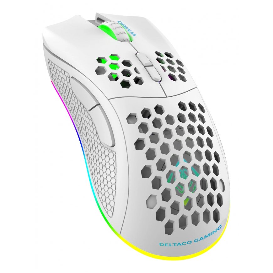Deltaco Gaming WM80 langaton ultrakevyt pelihiiri, RGB, valkoinen – 5