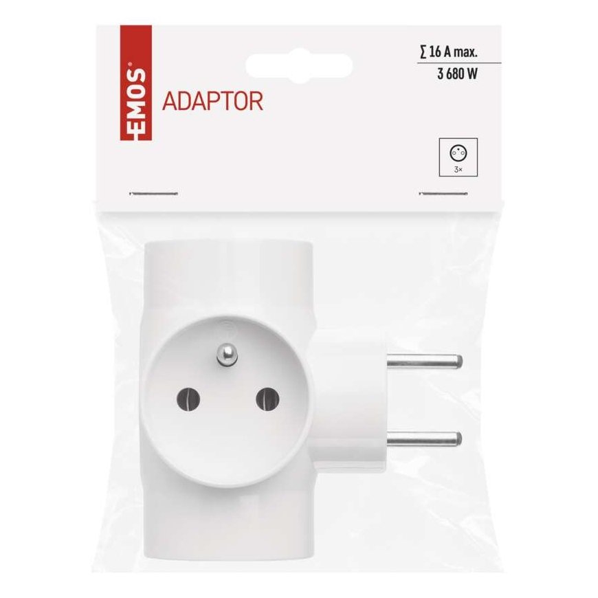 Emos P0024N šakutės lizdas F tipas Balta – 5