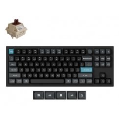 Keychron Q3 Ultra 8K klaviatūra Universalus „Bluetooth“ QWERTY Juoda