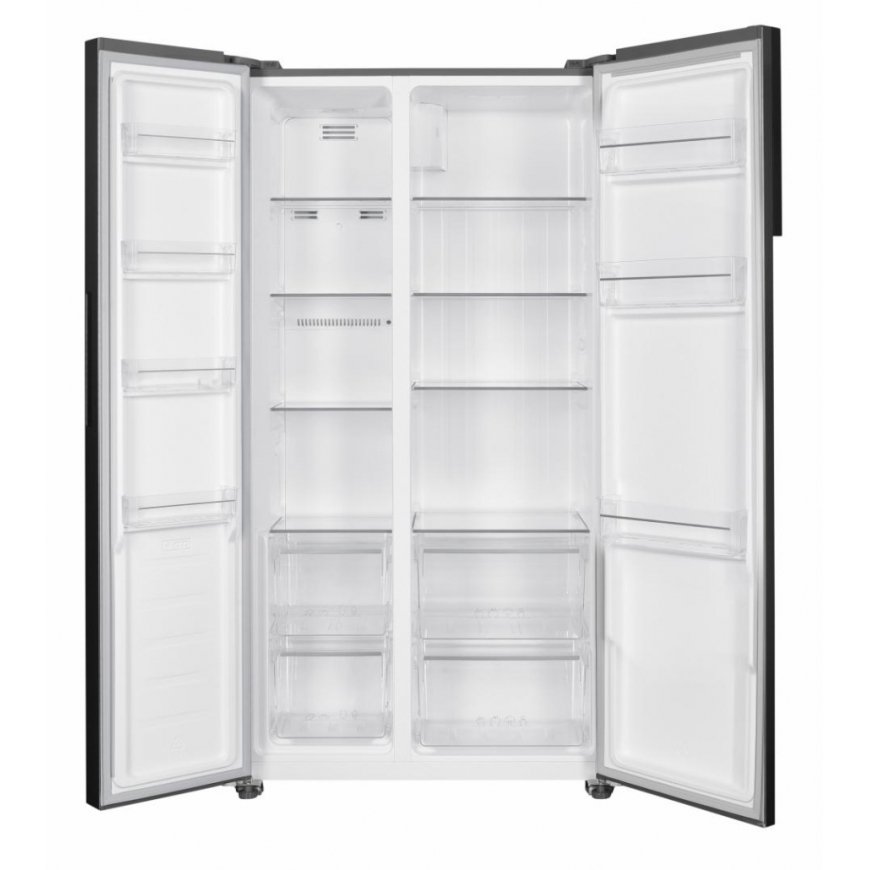 Heinner HSBS-H442NFXE++ side-by-side refrigerator Freestanding 442 L Stainless steel – 2