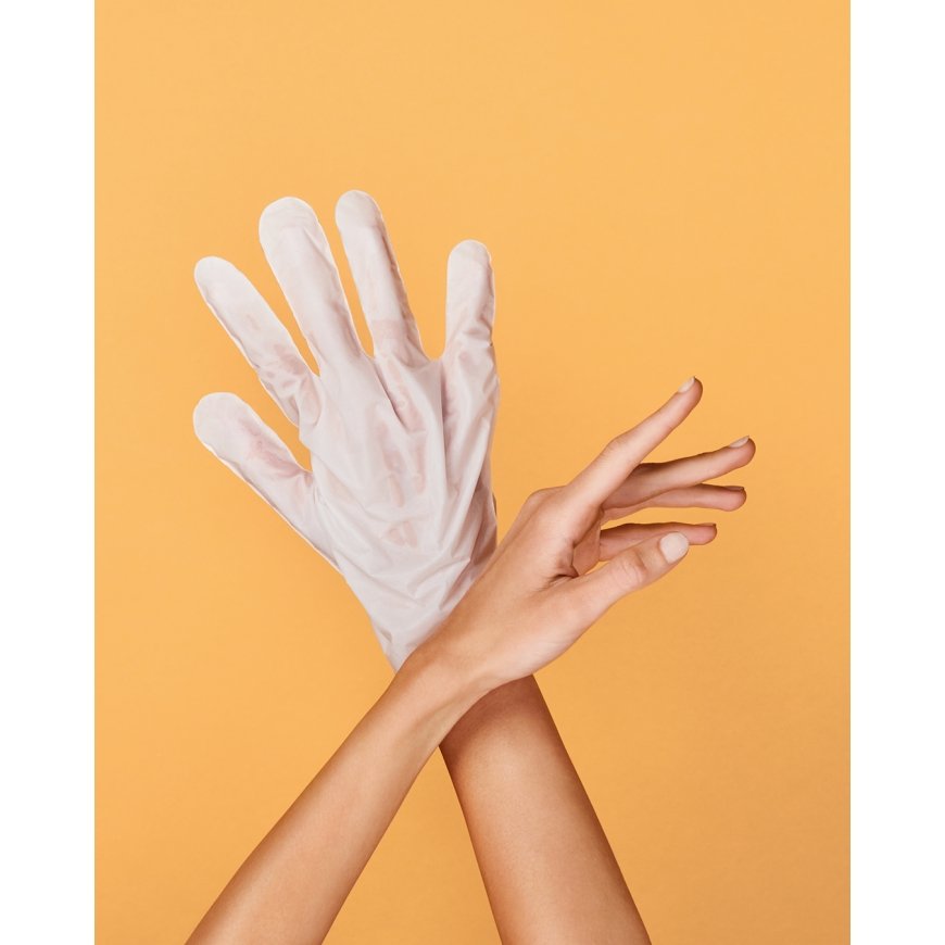 Iroha Nature Repairing Mask Gloves Peach 2 x 9ml – 4
