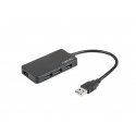 NATEC Moth USB 2.0 5000 Mbit/s Melns NATEC Moth USB 2.0 5000 Mbit/s Melns