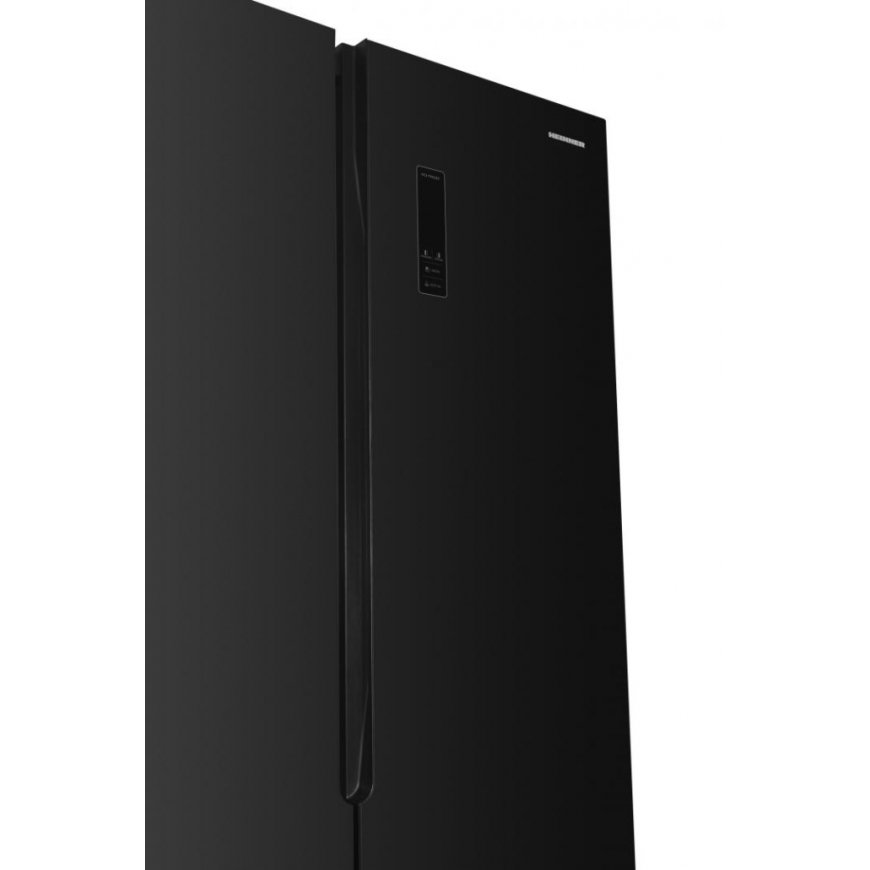 Heinner HSBS-HM532NFGBKE++ side-by-side refrigerator Freestanding 532 L Black – 3