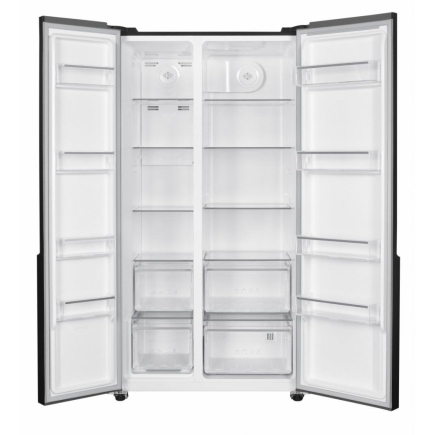 Heinner HSBS-HM532NFGBKE++ side-by-side холодильник Отдельно стоящий 532 L Черный – 4