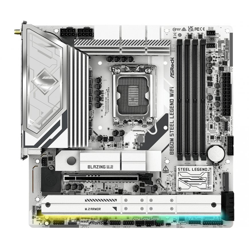 Asrock B860M Steel Legend WiFi Intel B860 LGA 1851 (Socket V1) „micro ATX“ – 2