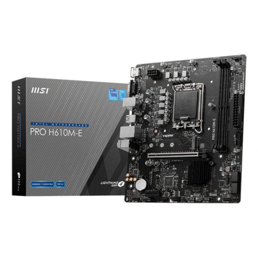 MSI PRO H610M-E mātes plate Intel