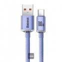 Baseus Crystal Shine USB kabelis 1,2 m USB A USB C Lillā