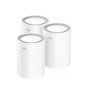 Cudy M3000 3-PACK wi-fi-võrgu süsteem Kaks sagedusala (2,4 GHz / 5 GHz) Wi-Fi 6 (802.11ax) Hall, Val