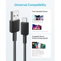 Anker 322 USB kabelis 1,8 m USB A USB C Juoda