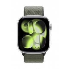 Apple MFFJ4ZM/A smart wearable accessory Ремешок Зеленый Нейлон, Переработанный полиэстер, Спандекс