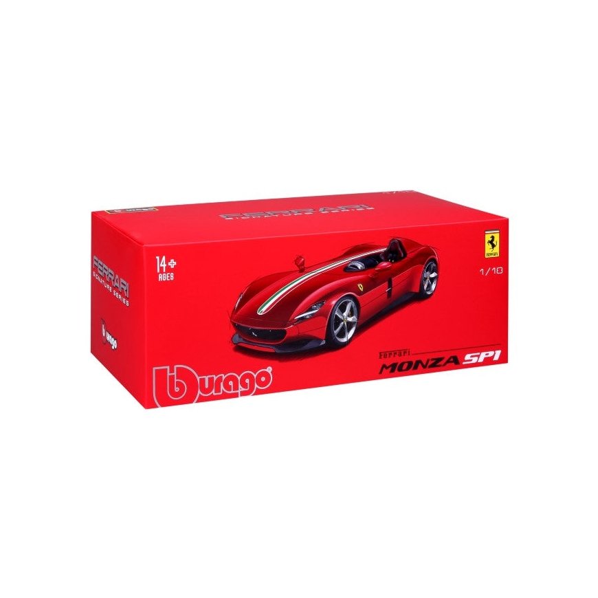 BBURAGO Ferrari Monza SP1 1:18 Supermašīnas modelis Iepriekš samontēts – 2