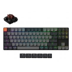Keychron K1X-B3 tastatūra Universāls USB + Bluetooth QWERTY Angļu Pelēks