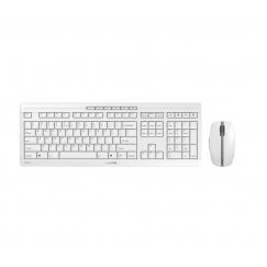CHERRY Stream Desktop Recharge tastatūra Pele iekļauta Universāls RF Bezvadu QWERTY Angļu Pelēks
