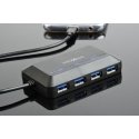 Maxxter ACT-HUB3C-4P keskitin USB 3.2 Gen 1 (3.1 Gen 1) Type-A 5000 Mbit/s musta Maxxter ACT-HUB3C-4P keskitin USB 3.2 Gen 1 (3.1 Gen 1) Type-A 5000 Mbit/s musta