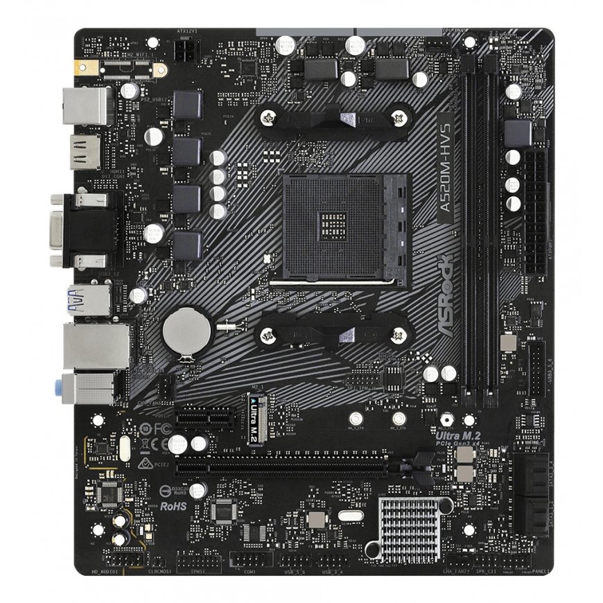 Asrock A520M-HVS AMD A520 Ligzda AM4 mikro ATX – 2