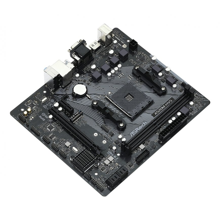 Asrock A520M-HVS AMD A520 Ligzda AM4 mikro ATX – 3