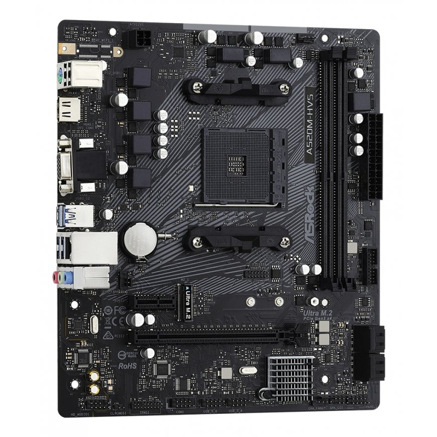 Asrock A520M-HVS AMD A520 Разъем AM4 Микро ATX – 4