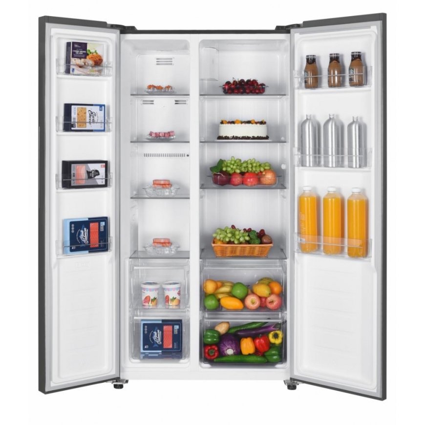 Heinner HSBS-H442NFGWHE++ side-by-side refrigerator Freestanding 442 L White – 3
