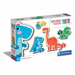 Clementoni Supercolor 20834 паззл Пазл с фигурками 2 шт Динозавры