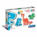 Clementoni Supercolor 20834 puzle Formu puzle 2 pcs Dinozauri