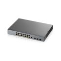 Zyxel GS1350-18HP-EU0101F сетевой коммутатор Управляемый L2 Gigabit Ethernet (10/100/1000) Питание п Zyxel GS1350-18HP-EU0101F сетевой коммутатор Управляемый L2 Gigabit Ethernet (10/100/1000) Питание п