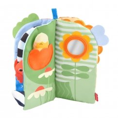 Fisher-Price Sensory Seasons Soft Book, Newborn Tummy Time Busy Activity for Baby Ages 0+ Months