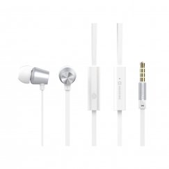 Swissten YS500 Headset Wired In-ear Calls/Music Silver, White