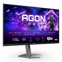 AOC AGON PRO AG276QZD2 computer monitor 67.3 cm (26.5") 2560 x 1440 pixels Quad HD QD-OLED Black, Gr