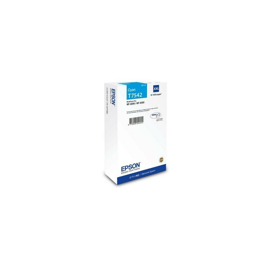 Epson T7542 tindikassett 1 tk Originaal Ülikõrgtootlus Tsüaan