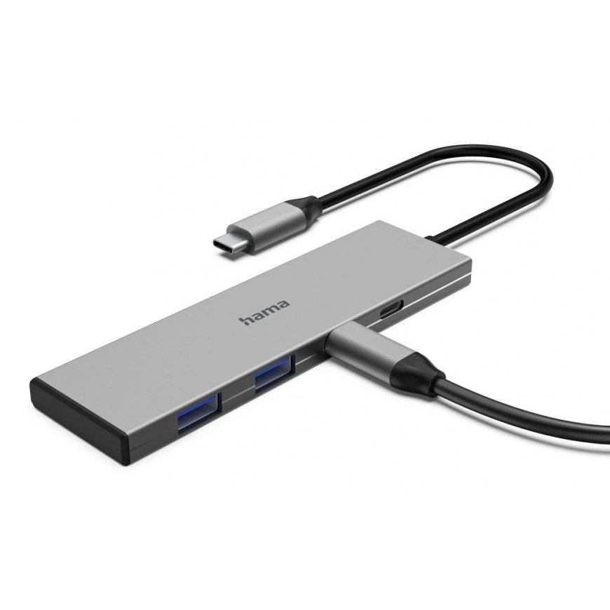 Hama 00200147 keskitin USB Type-C 10000 Mbit/s Harmaa – 3