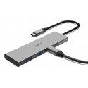 Hama 00200147 sąsajos šakotuvas C tipo USB 10000 Mbit/ai Pilka Hama 00200147 sąsajos šakotuvas C tipo USB 10000 Mbit/ai Pilka