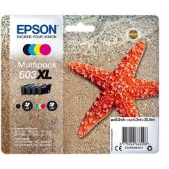 Epson C13T03A64010 tindikassett 1 tk Originaal High (XL) Yield Must, Tsüaan, Magenta, Kollane