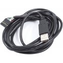 Aqua Computer 53210 USB kabelis 2 m USB A Juoda Aqua Computer 53210 USB kabelis 2 m USB A Juoda