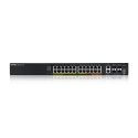 Zyxel XGS2220-30HP Управляемый L3 Gigabit Ethernet (10/100/1000) Питание по Ethernet (PoE) Черный
