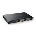 Zyxel XGS2220-30HP Valdomas L3 Gigabit Ethernet (10/100/1000) Maitinimas per Eternetą (PoE) Juoda