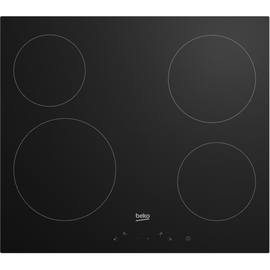 Beko HIC64401 hob Black Built-in 58 cm Ceramic hob 4 zone(s) – 2