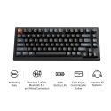 Keychron V1 Ultra 8K klaviatūra Universalus „Bluetooth“ QWERTY Juoda Keychron V1 Ultra 8K klaviatūra Universalus „Bluetooth“ QWERTY Juoda