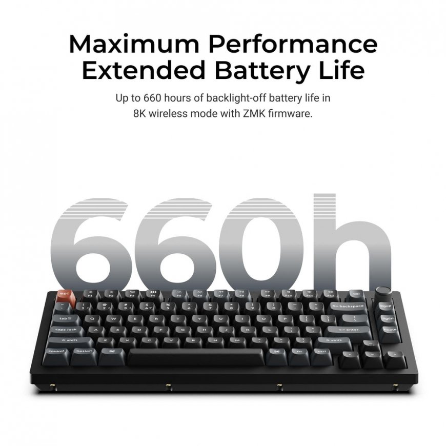 Keychron V1 Ultra 8K keyboard Universal Bluetooth QWERTY Black – 5