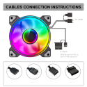 Gamemax korpusa ventilators | DUAL RING INFINITY WH | Gamemax korpusa ventilators | DUAL RING INFINITY WH |
