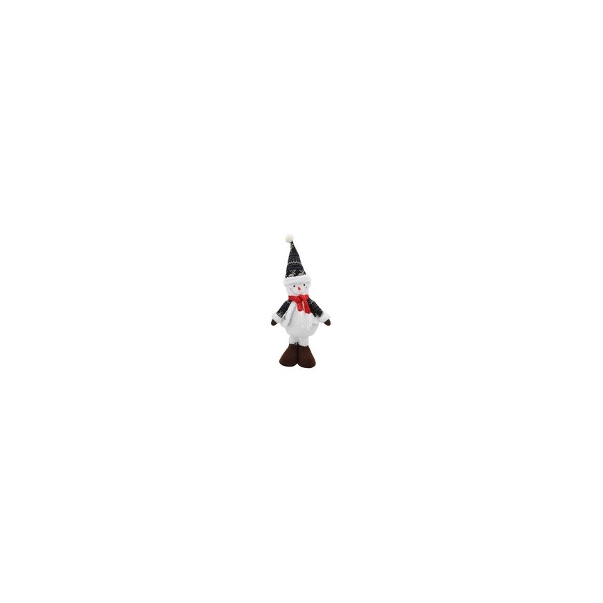 Saska Garden Decorative Snowman 50 cm Grey