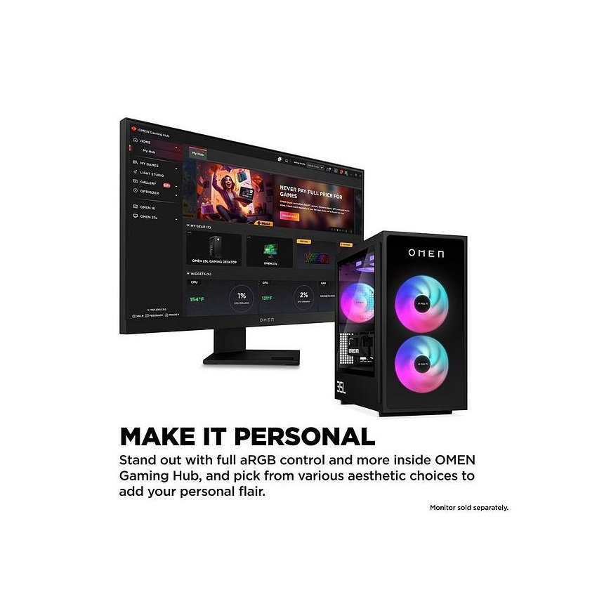 Desktop Computer Level UP [C02] Ryzen 7 | RTX 5080 | 32GB | 2TB | W11H