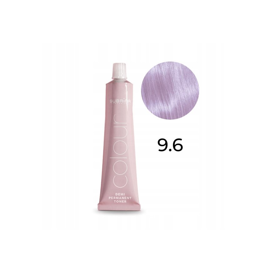 Subrina Professional Colour Demi-Permanent Hair Dye 9.6 Очень Светлый Фиолетовый Для светлых волос, 60 мл