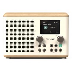 Pure Classic H4 Portable Digital Oak, White