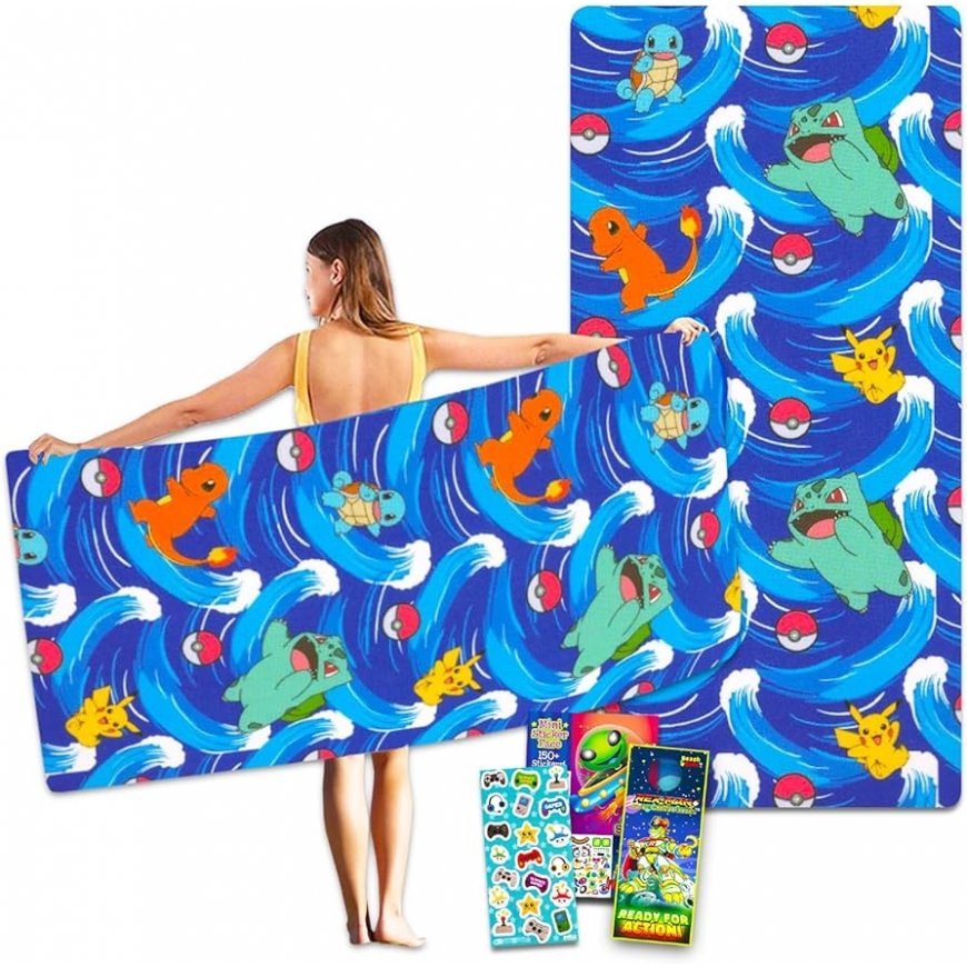 Nintendo Pokemon microfiber poncho towel