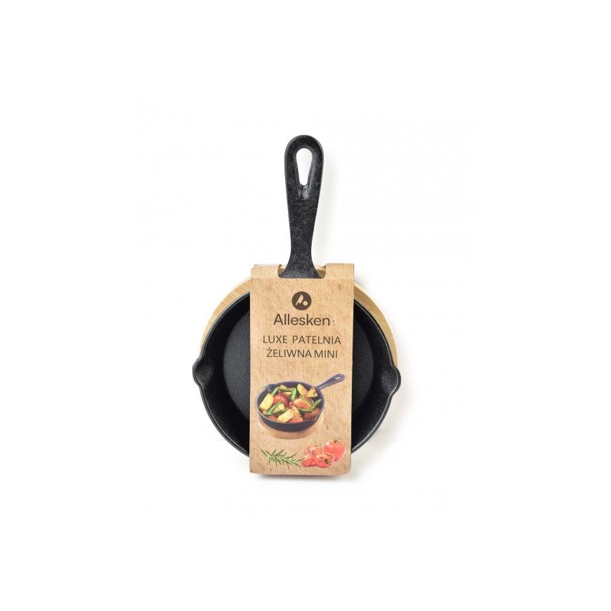 Allesken LUXE Mini Cast Iron Dish on Board 23x14x3cm capacity 200ml mini frying pan – 2