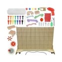 MASTERKIDZ Freestanding STEM Creative Learning Board 166 x 125 cm + Accessories Set