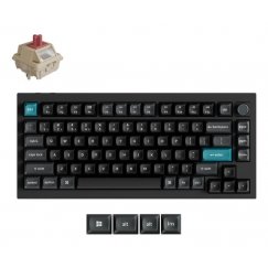 Keychron Q1 Ultra 8K tastatūra Speļu USB + RF Wireless + Bluetooth Melns