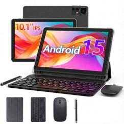 EXTRALINK Planšetė CP31 WiFi ANDROID 15.0, 10.1”, 128GB, KAMERA 2MP+8MP Juoda