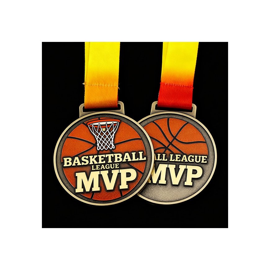 Metal Trophy - Basketball