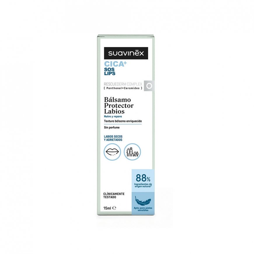 Suavinex CICA+ SOS LIPS lip balm 15 ml